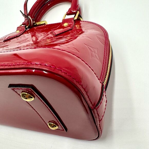 Auth Louis Vuitton Rosewood Vernis Alma BB 2way Crossbody Bag Preloved Tote - Picture 9 of 16